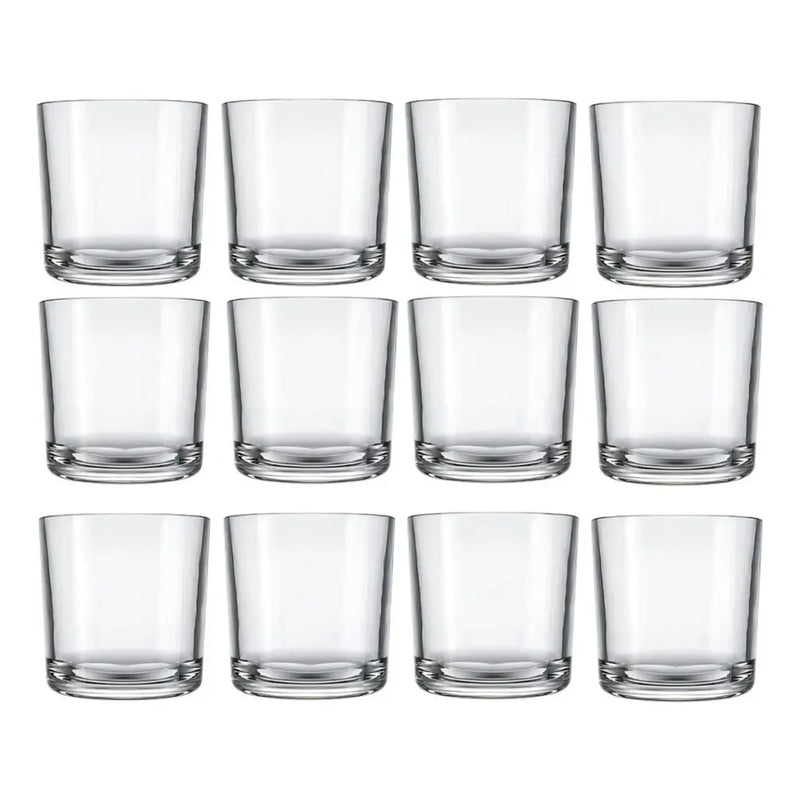 Copo Whisky Bar Rocks Nadir 265ml - Vidro Resistente - Kit 6, 12 ou 24 Un