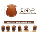 Kit 16 Protetores para Pés de Cadeira em Silicone com Feltro