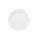 Conjunto 6 Pratos Rasos Nadir 25cm Vidro Temperado Branco Opaline Pétala
