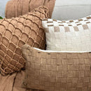 Kit Almofadas Macramê Caramelo Boho