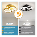 Luminária de Teto Anéis Entrelaçados 32W LED | Preto, Branco ou Dourado | 110V-220V