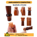 Kit 16 Protetores para Pés de Cadeira em Silicone com Feltro