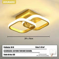 Luminária de Teto Anéis Entrelaçados 32W LED | Preto, Branco ou Dourado | 110V-220V