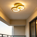Luminária de Teto Anéis Entrelaçados 32W LED | Preto, Branco ou Dourado | 110V-220V