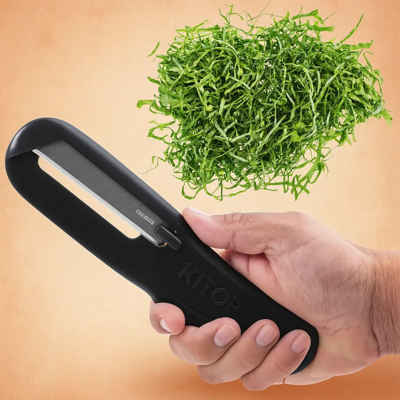 Fatiador de Legumes Kitop com Lâmina Inox – Corte Couve e Verduras Fácil