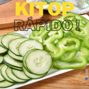 Fatiador de Legumes Kitop com Lâmina Inox – Corte Couve e Verduras Fácil