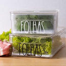 Organizador de Geladeira para Bebidas e Latas Transparente