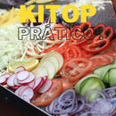Fatiador de Legumes Kitop com Lâmina Inox – Corte Couve e Verduras Fácil